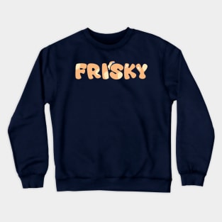 frisky cartoon kids Crewneck Sweatshirt